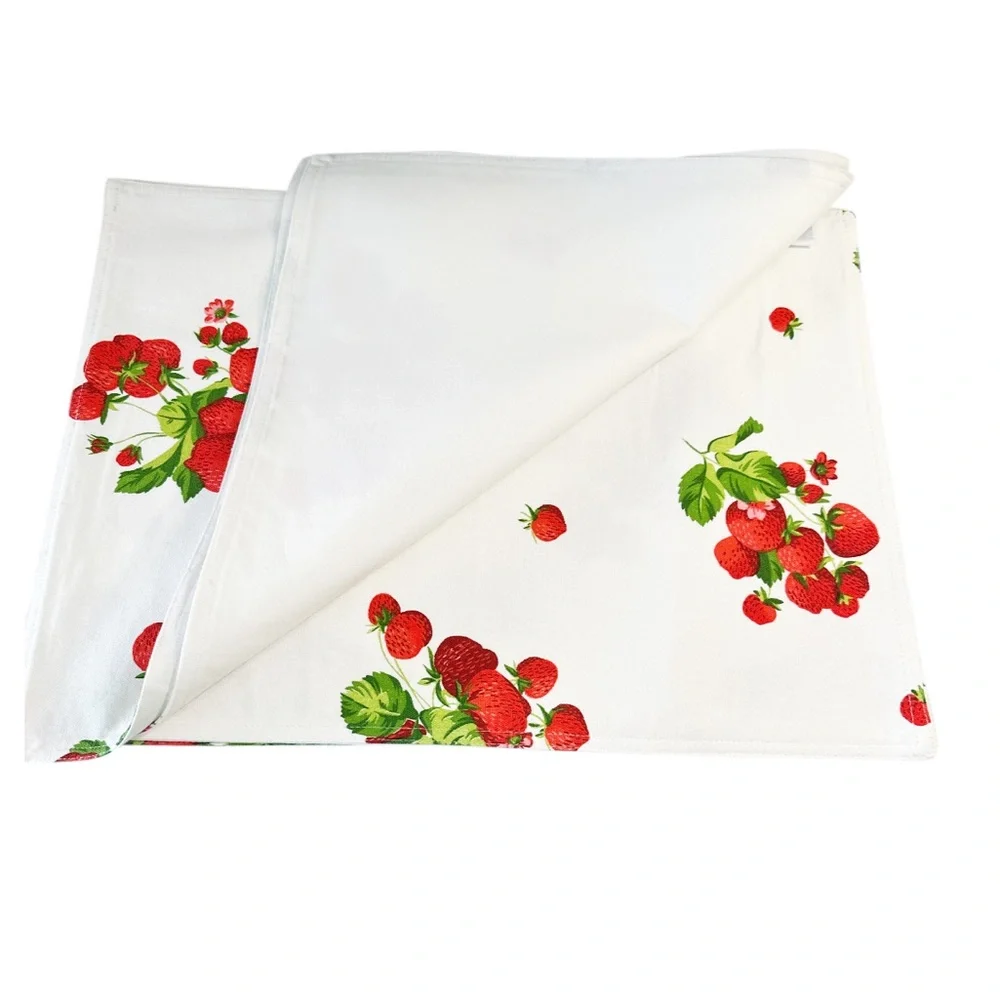 NEW April Cornell STRAWBERRY Design Placemats Set/4